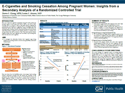 E-Cigarettes and Smoking Cessation Among Pregnant Women: Insights From a Secondary Analysis of a Randomized Controlled Trial